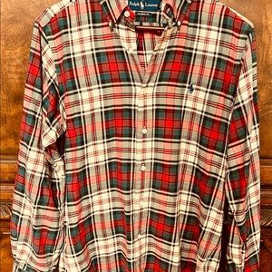 Men’s Ralph Lauren Polo long sleeve button up, Classic Fit Blue Label plaid
